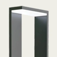 Outdoor bollard lamp 9W 3000K IP54 – round, grey - Image 3