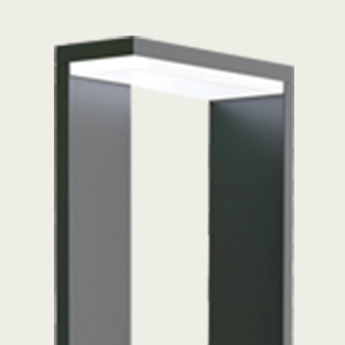 LED lauko šviestuvas 9W – grafito spalvos - Nuotrauka 3