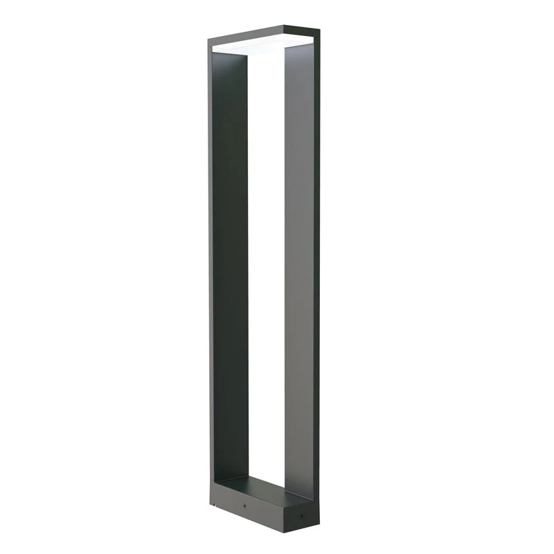 Outdoor bollard lamp 9W 3000K IP54 – round, grey