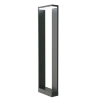 Outdoor bollard lamp 9W 3000K IP54 – round, grey - Image 2