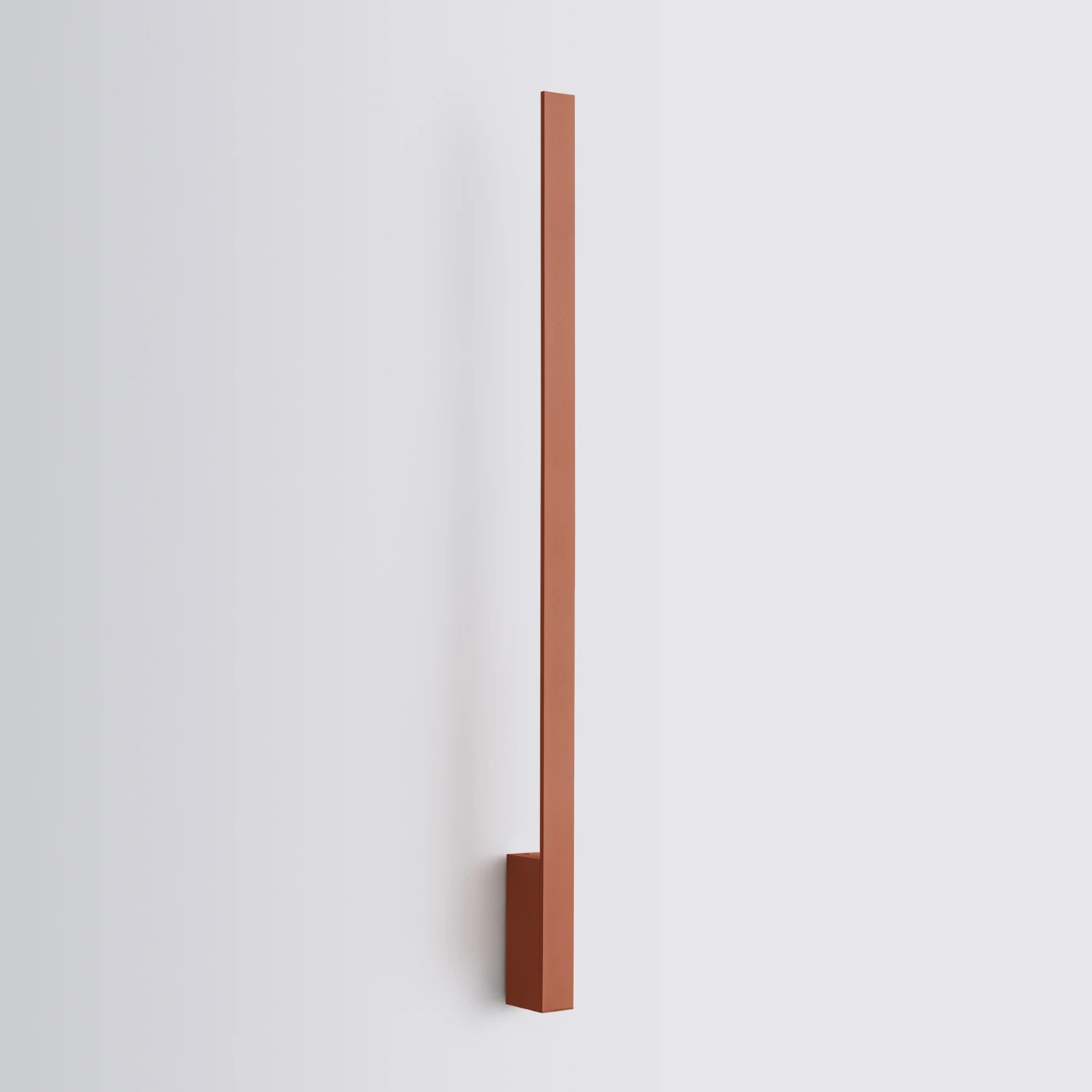 Wall lamp 90 cm – linear, red ochre, warm LED light