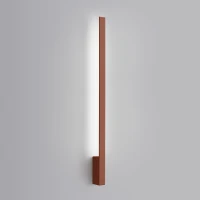 Wall lamp 90 cm – linear, red ochre, LED 17W - Image 1