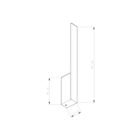 Sieninis šviestuvas 90 cm / 17W – linijinis, baltas, šilta šviesa - Nuotrauka 7