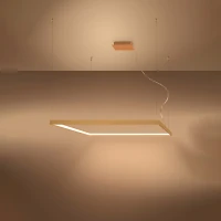 LED pendant light 65W – square, gold, warm white - Image 4