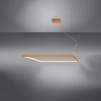 Pendant light 65W – square, gold, CRI98 - Image 4