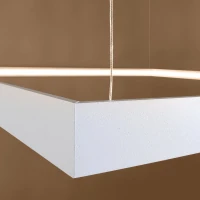 Pakabinamas šviestuvas 65W – kvadratinis, baltas, aukšto CRI LED - Nuotrauka 5