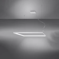 Pendant light 110 cm – square, white, CRI98 LED - Image 1