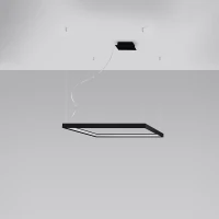 Pendant light 80 cm – square, black, CRI98 - Image 3