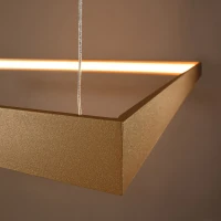 Pakabinamas šviestuvas 48W – kvadratinis, auksinis, CRI93 LED - Nuotrauka 5