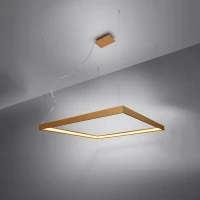 Pendant light 80 cm – square, gold, CRI98 LED - Image 4