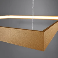 Pendant light 80 cm – square, gold, CRI98 LED - Image 5