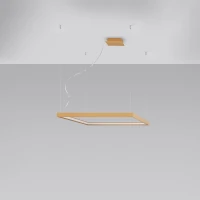 Pendant light 80 cm – square, gold, CRI98 LED - Image 3