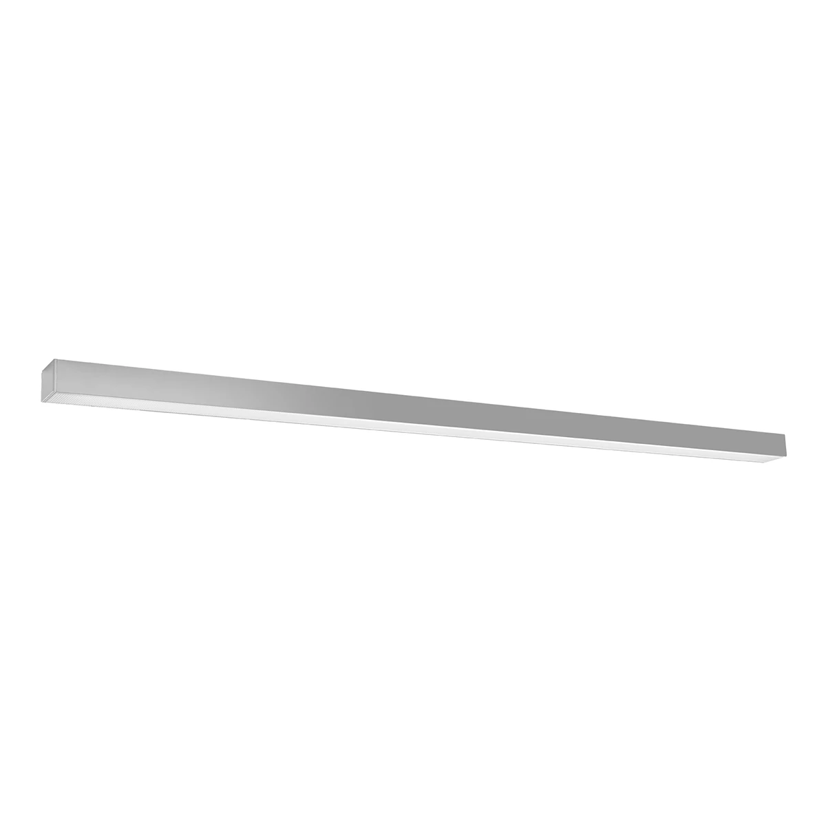 Lubinis šviestuvas 150 cm / 38W – linijinis, pilkai juodas, opalinis gaubtas