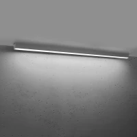 Lubinis LED šviestuvas 150 cm/38W – linijinis, pilkas, CRI90 - Nuotrauka 1