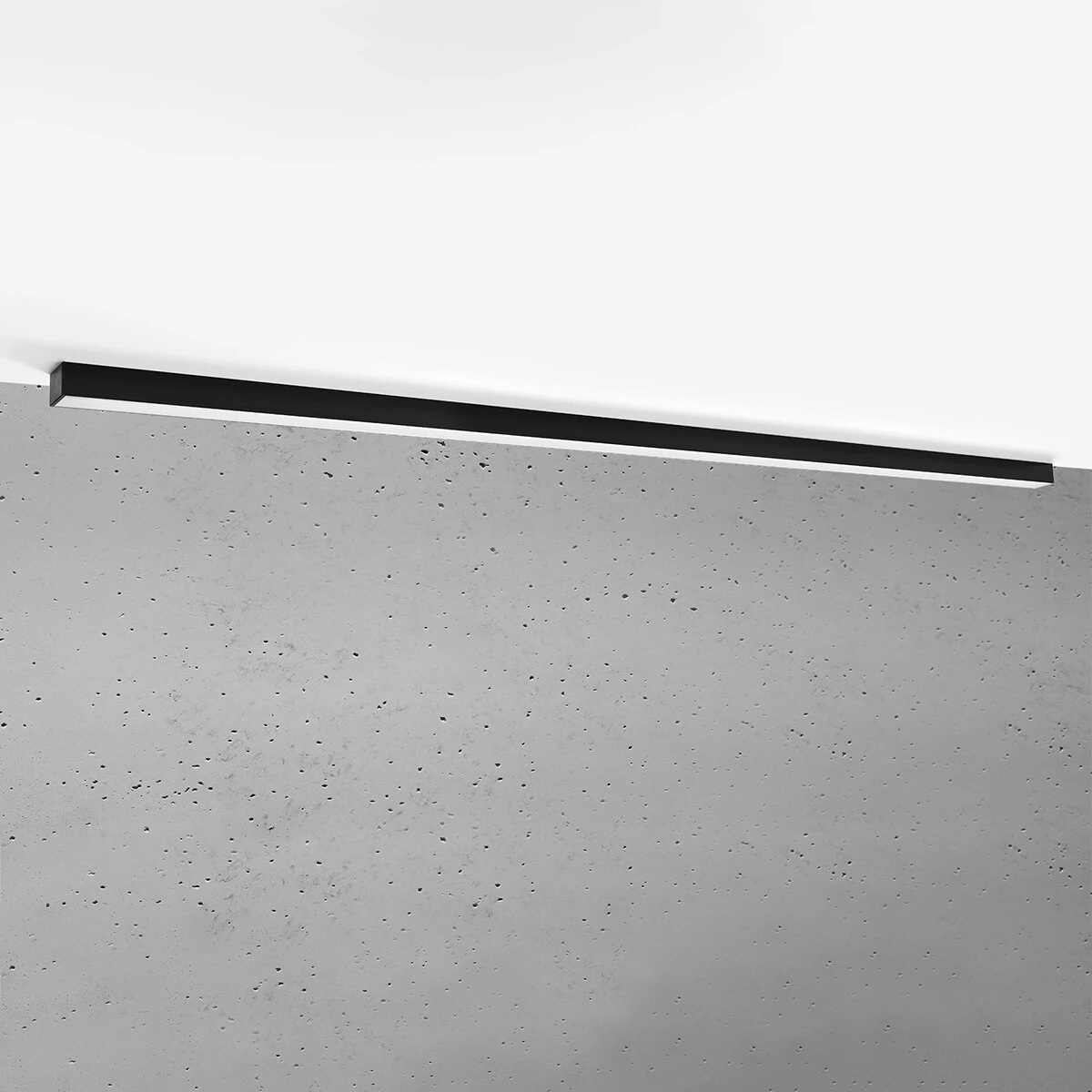 Lubinis LED šviestuvas 200 cm – linijinis, juodas, CRI90
