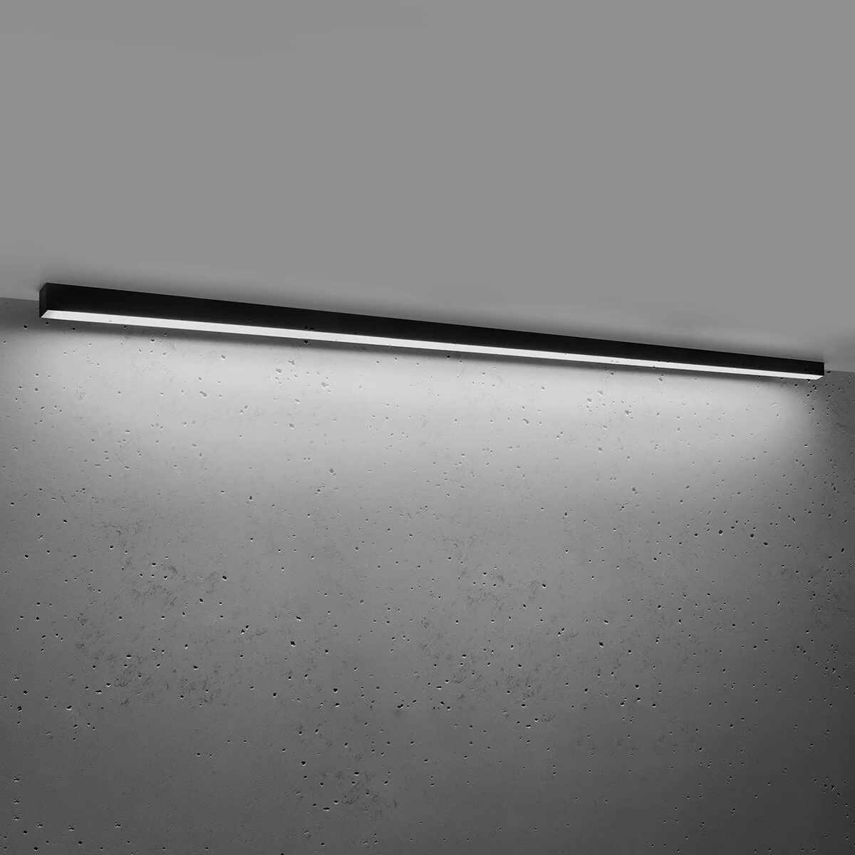 Lubinis LED šviestuvas 200 cm – linijinis, juodas, CRI90