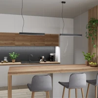 Lubinis LED šviestuvas 200 cm/50W – linijinis, pilkas, CRI90 - Nuotrauka 12