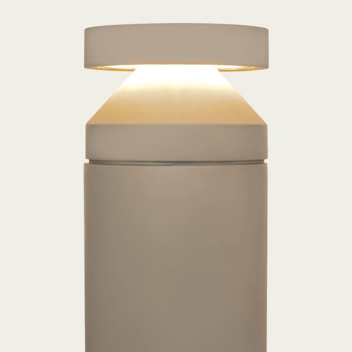 LED lauko stulpinis šviestuvas 20W 3000K IP65 – cilindrinis, pilkas