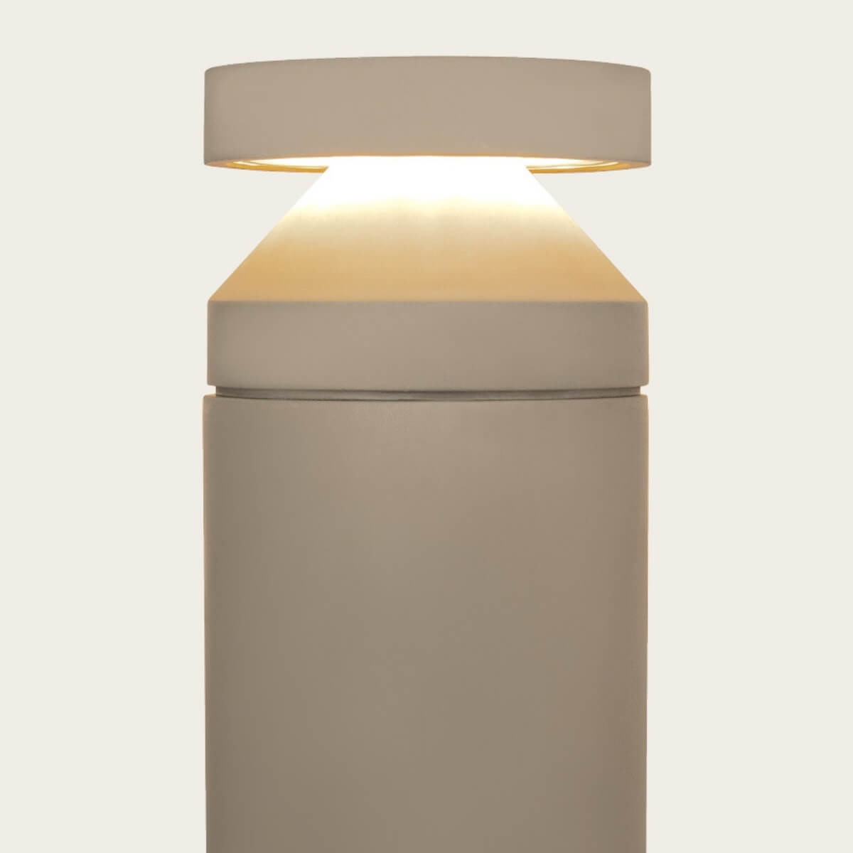 LED Outdoor Bollard Lamp 20W 3000K IP65 – cylindrical, grey - Image 3