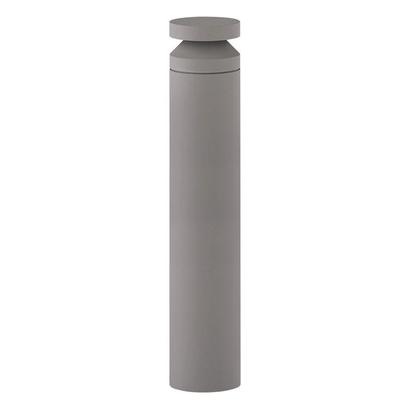 LED lauko stulpinis šviestuvas 20W 3000K IP65 – cilindrinis, pilkas