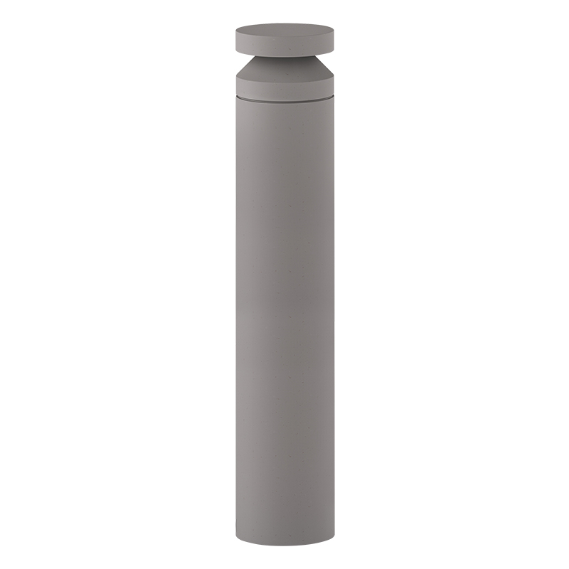 LED lauko stulpinis šviestuvas 20W 3000K IP65 – cilindrinis, pilkas