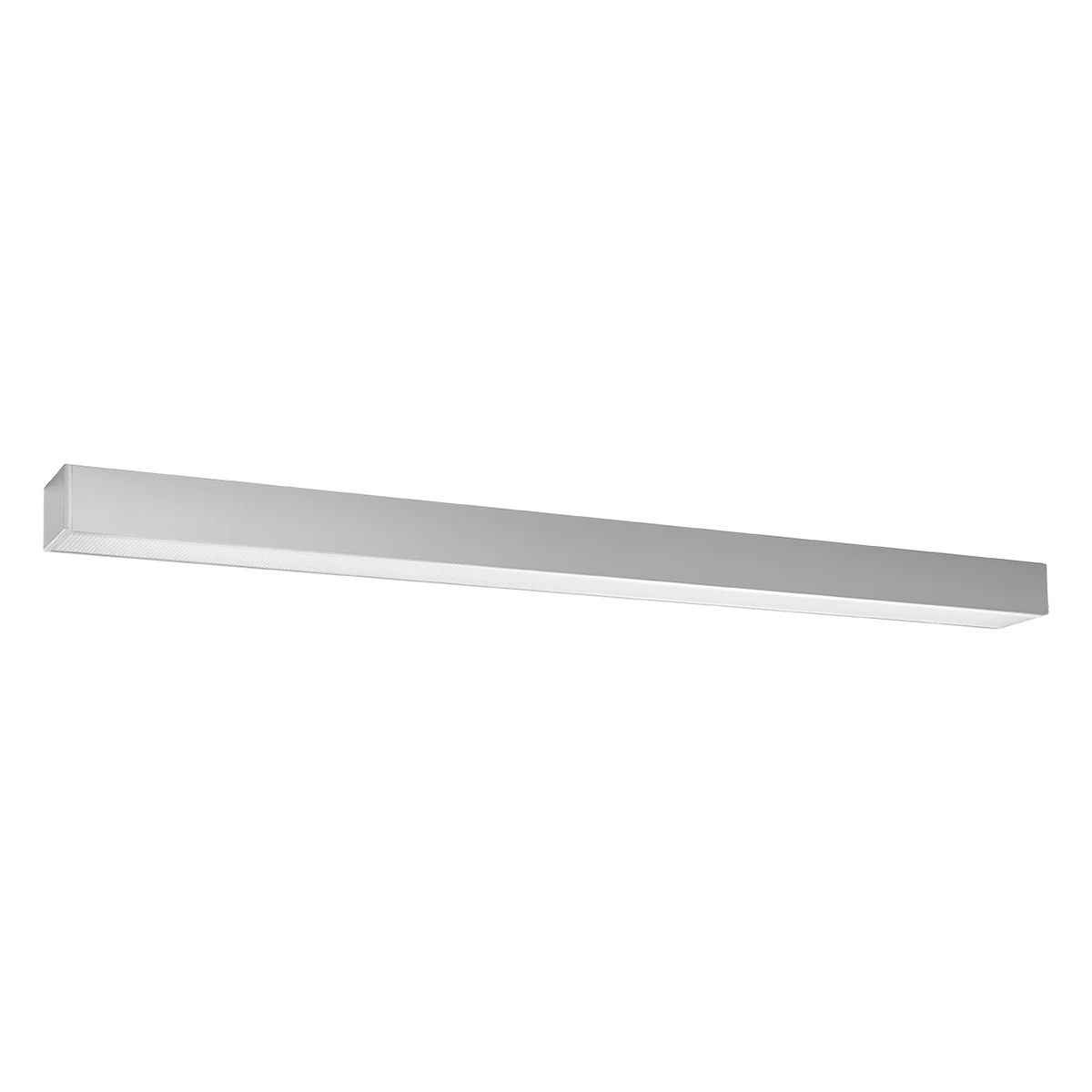 Ceiling lamp 90 cm – linear, grey, warm LED light