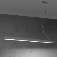 Pendant light 118 cm / 28W – linear, grey, CRI90 - Image 4