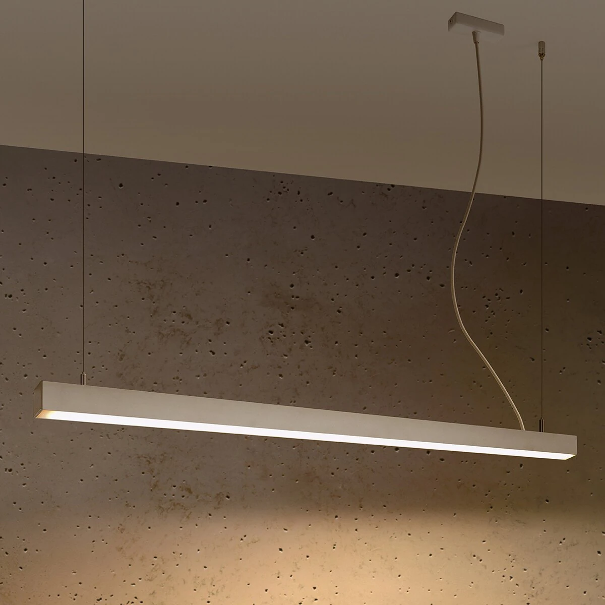 Pendant LED light 118 cm – linear, white, CRI90