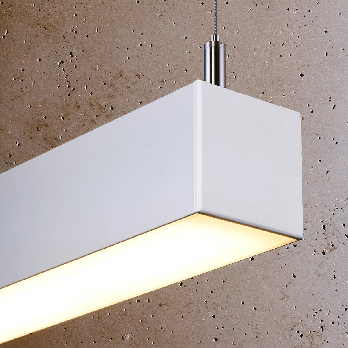 Pendant LED light 118 cm – linear, white, CRI90