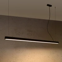 Pendant LED lamp 150 cm – linear, black, CRI90 - Image 4