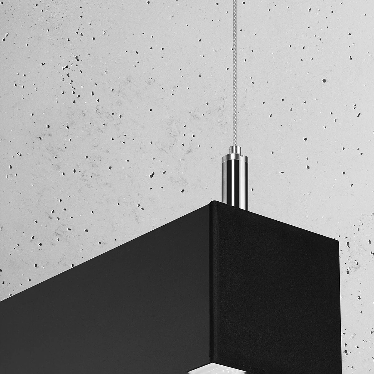 Pendant LED lamp 150 cm – linear, black, CRI90