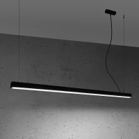 Pakabinamas LED šviestuvas 150 cm – linijinis, juodas, CRI90 - Nuotrauka 4