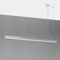 Pendant LED lamp 150 cm – linear, grey, CRI90 - Image 3