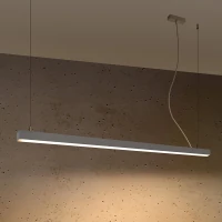 Pendant LED lamp 150 cm – linear, grey, CRI90 - Image 4