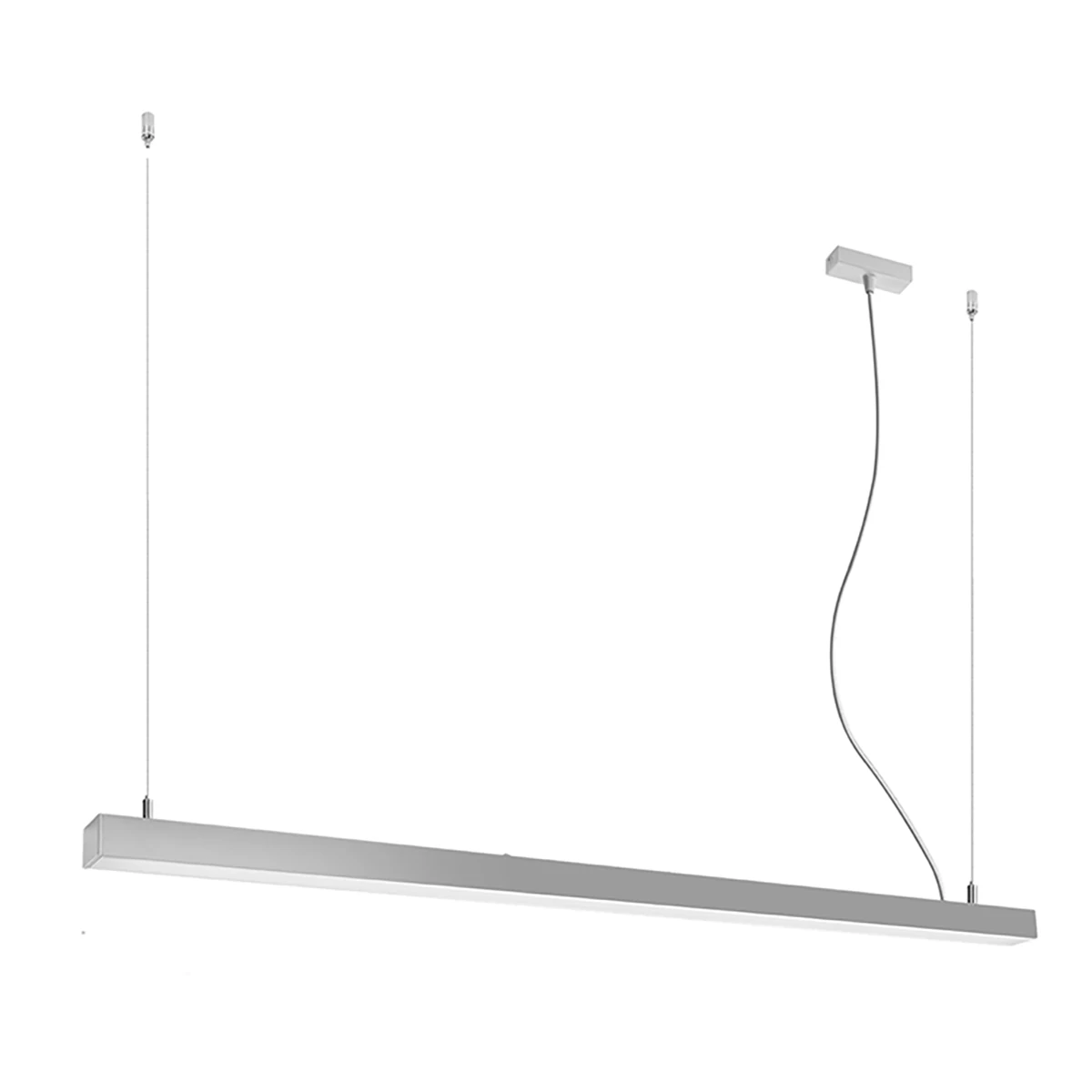 Pendant LED lamp 150 cm – linear, grey, CRI90