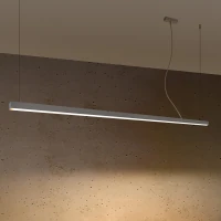 Pakabinamas LED šviestuvas 200 cm – linijinis, pilkas, CRI90 - Nuotrauka 4