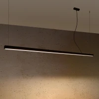 Pakabinamas LED šviestuvas 200 cm – linijinis, juodas, CRI90 - Nuotrauka 4