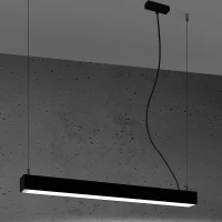 Pakabinamas LED šviestuvas 67 cm – linijinis, juodas, CRI90 - Nuotrauka 4