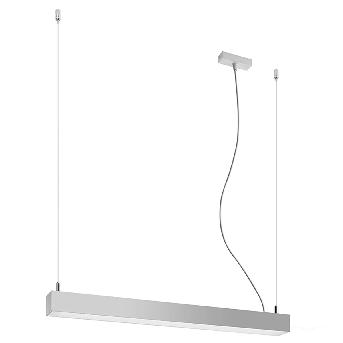 Pendant lamp 67 cm / 16W – linear, grey, CRI90