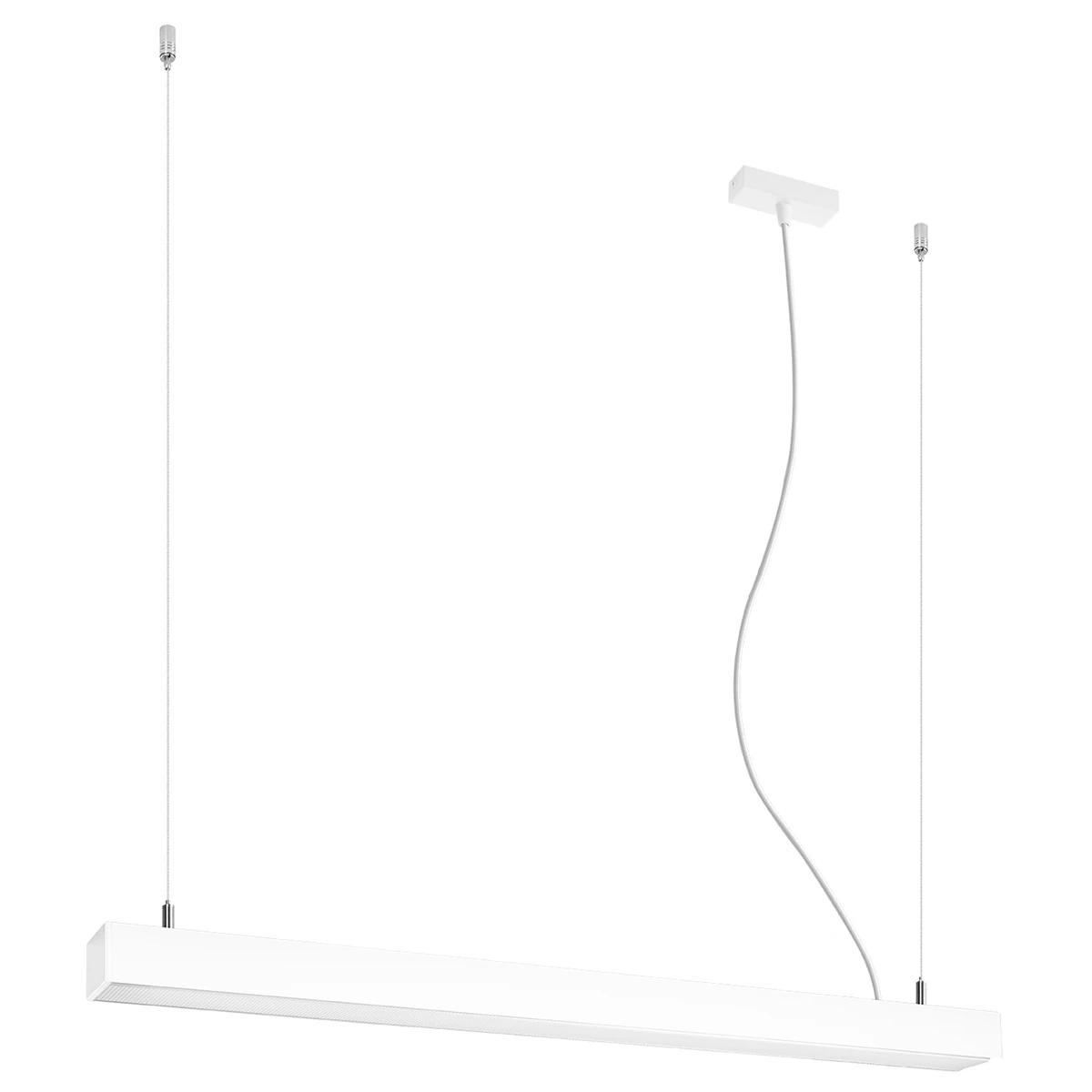 Pakabinamas šviestuvas 90 cm/24W – linijinis, baltas, CRI90