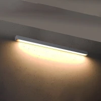 Sieninis LED šviestuvas 118 cm – linijinis, pilkas, šilta šviesa - Nuotrauka 3