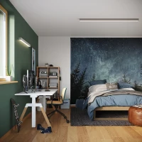Wall light 150 cm / 38W – linear, grey, opal diffuser - Image 10