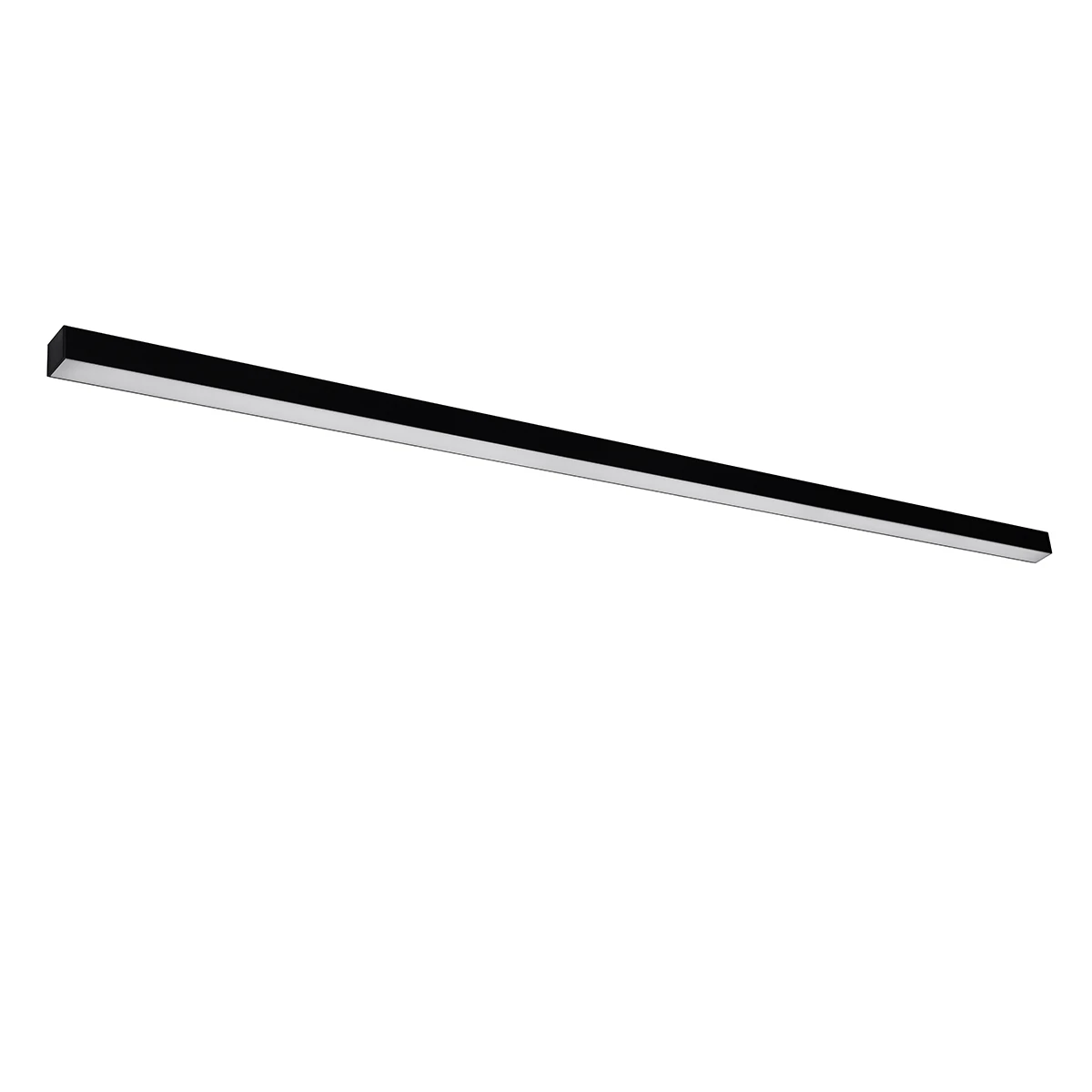 Sieninis šviestuvas 200 cm – linijinis, juodas, CRI90
