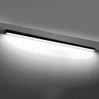 LED wall light 200 cm – linear, black, CRI90 - Image 1