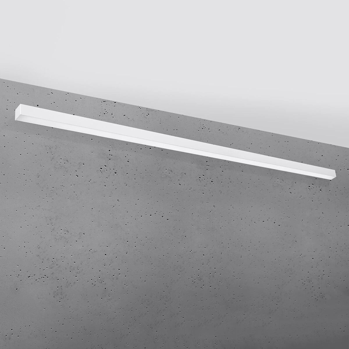 Sieninis LED šviestuvas 200 cm – linijinis, baltas, opalinis difuzorius