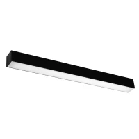 Wall lamp 67 cm – linear, black, warm LED light - Image 2