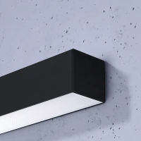 Wall lamp 67 cm – linear, black, warm LED light - Image 4