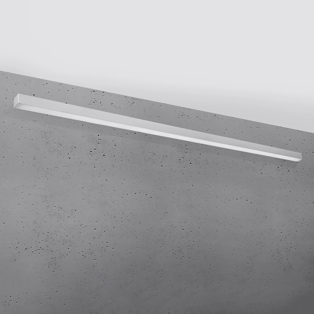 Sieninis šviestuvas 200 cm – linijinis, pilkas, CRI90