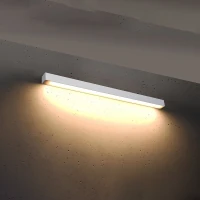 Sieninis LED šviestuvas 90 cm – linijinis, baltas, opalinis gaubtas - Nuotrauka 4