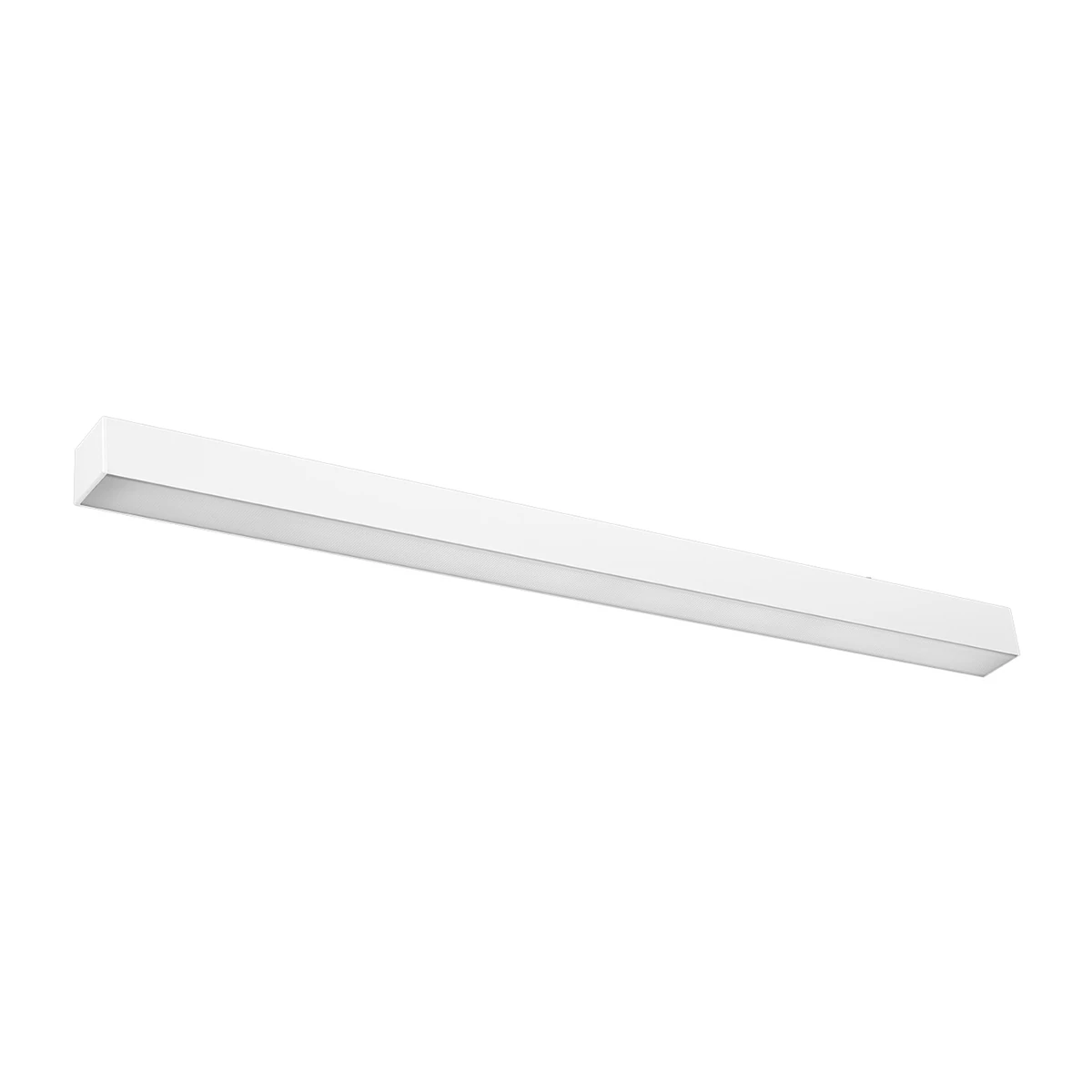 Sieninis LED šviestuvas 90 cm – linijinis, baltas, opalinis gaubtas